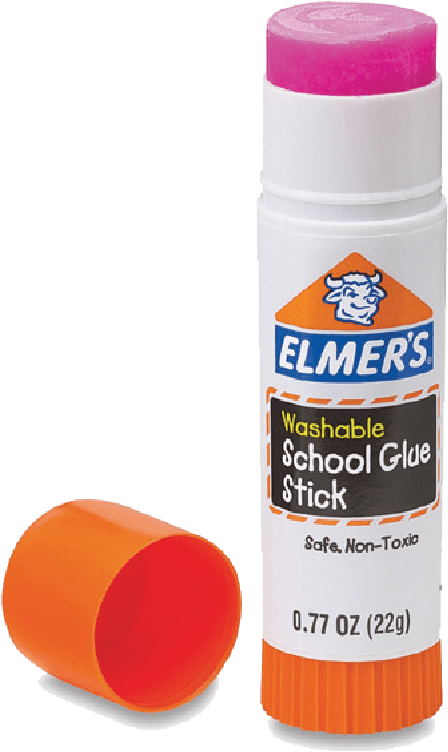 Uncapped Glue Stick
